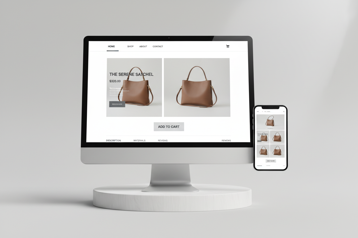 Mockup site e-commerce